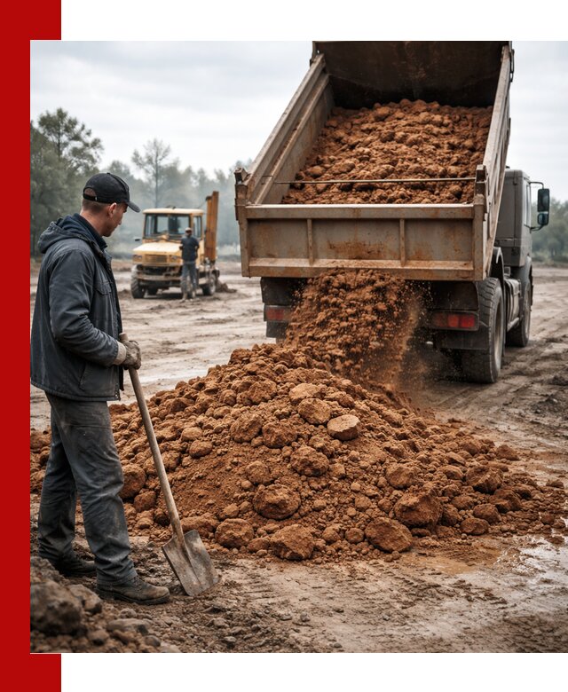 Глина для засыпки в Донецке с доставкой самосвалами