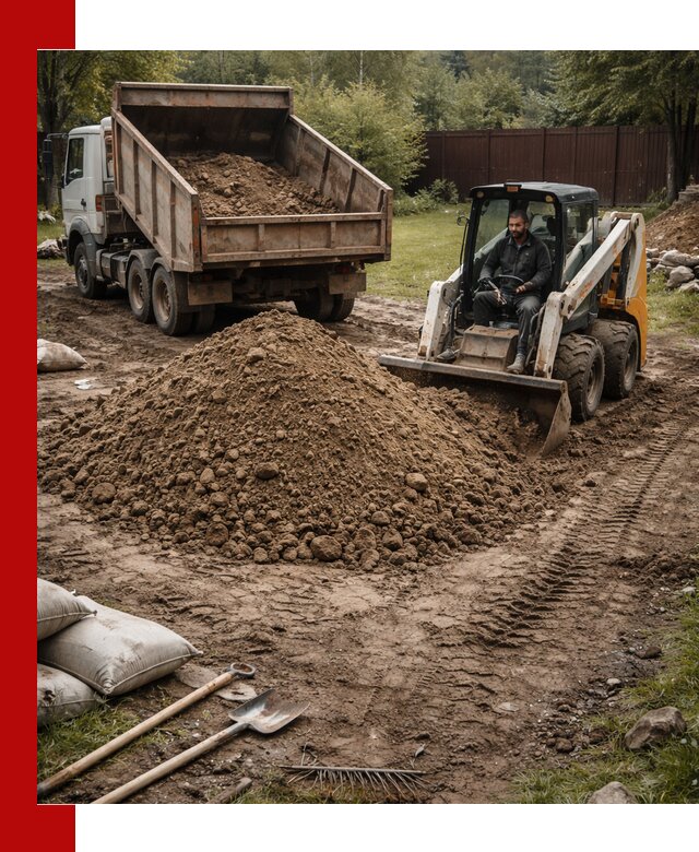 Суглинок для планировки участков в Донецке с доставкой и выгрузкой