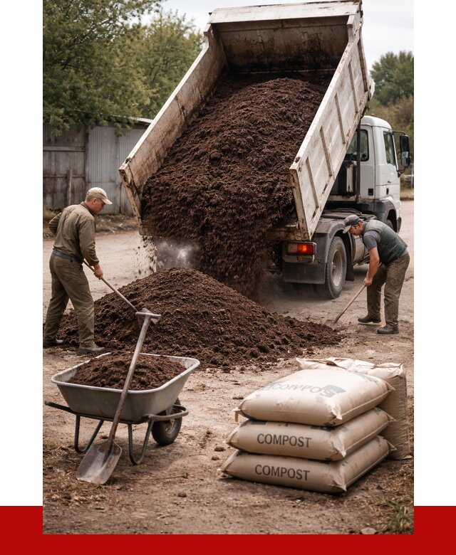 Купить компост в Донецке от 4598 р. за куб с доставкой | ПРОНЕРУДДнк