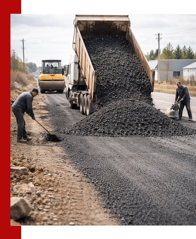 Асфальтовая крошка для дорог в Донецке — поставка и доставка