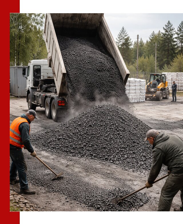 Доставка и продажа асфальтного гранулята в Донецке