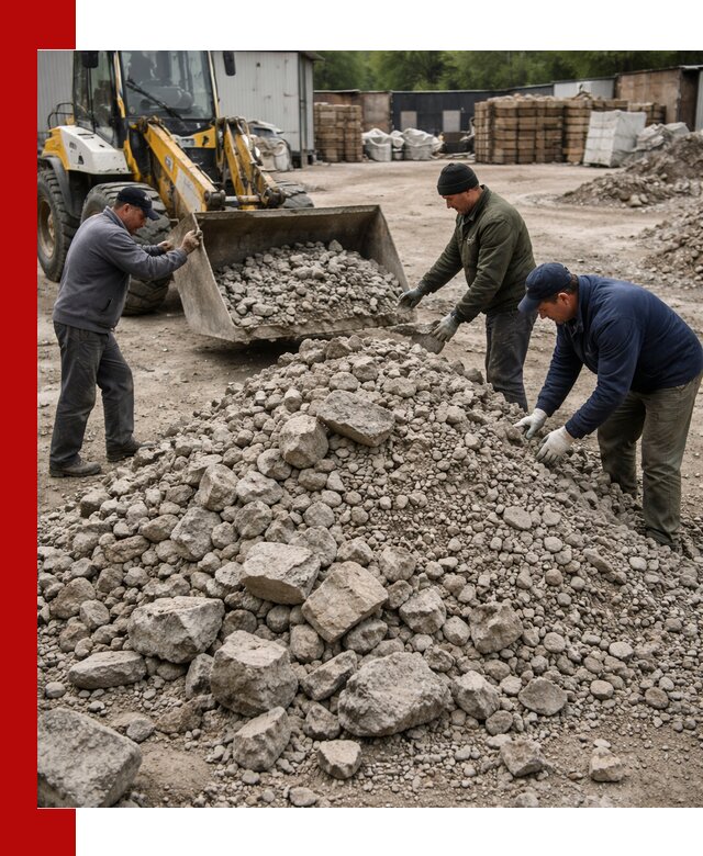 Демонтаж и вывоз бой бетона в Донецке