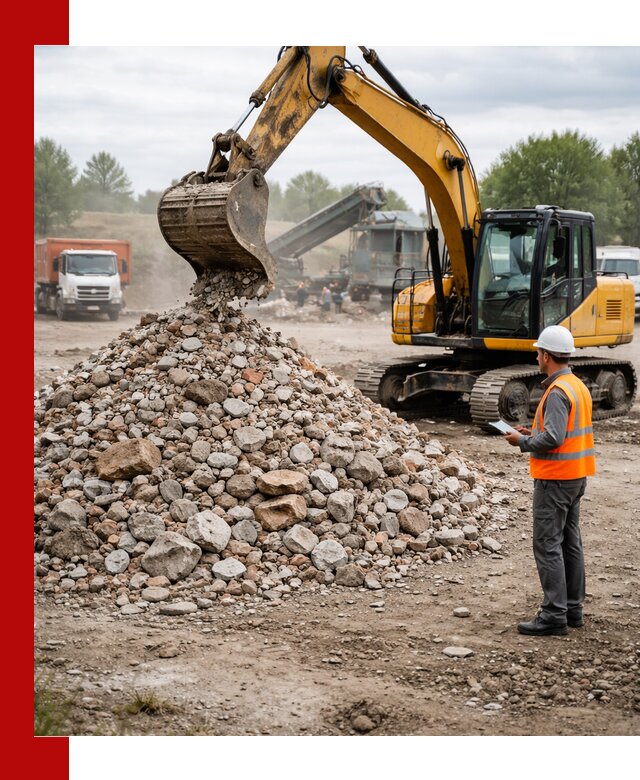 Доставка и вывоз строительного боя в Донецке