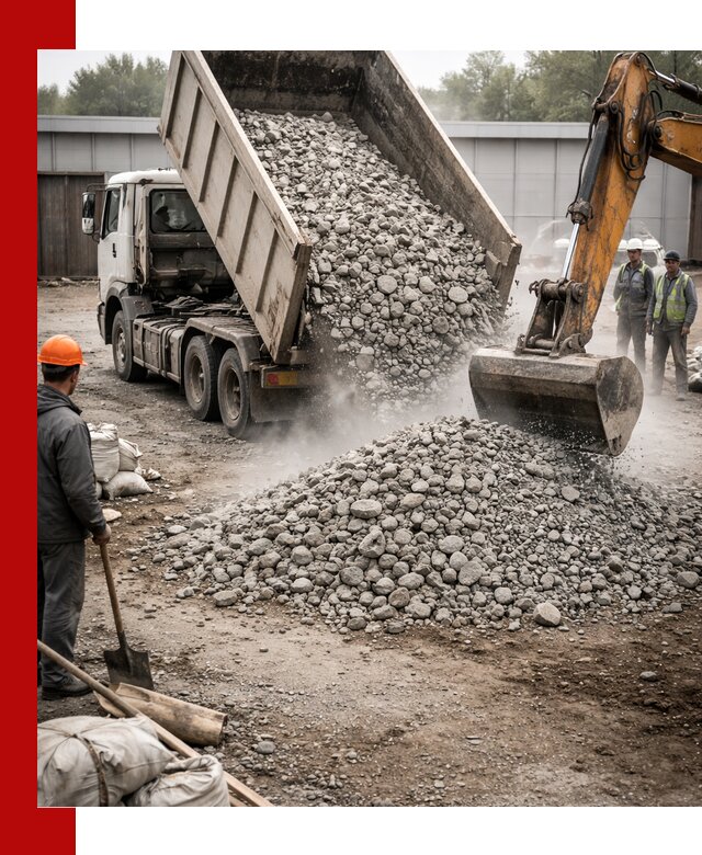 Доставка дробленого бетона в Донецке оптом и в розницу