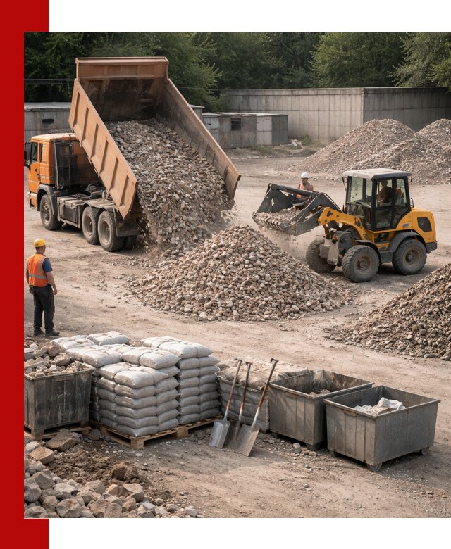 Вторичные материалы для отсыпки в Донецке — поставка и доставка