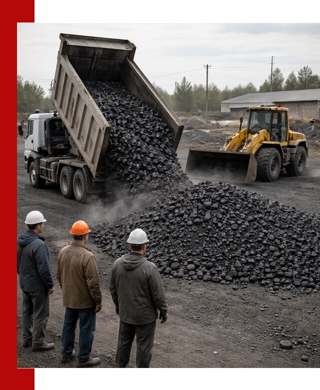 Доставка угля антрацита в Донецке с самосвалами и погрузкой