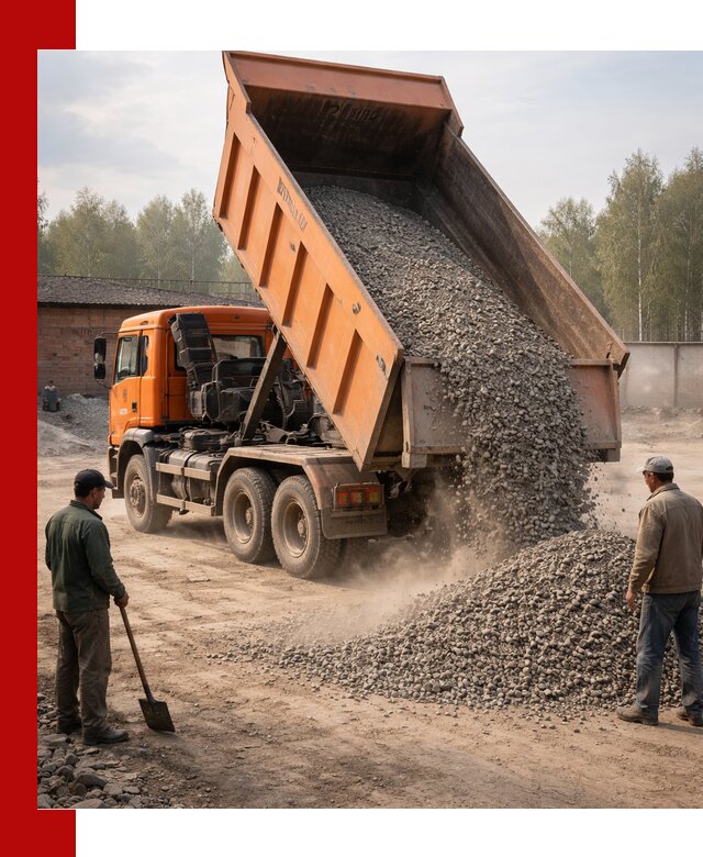 Доставка самосвалом 20 м3 в Донецке быстро и надежно