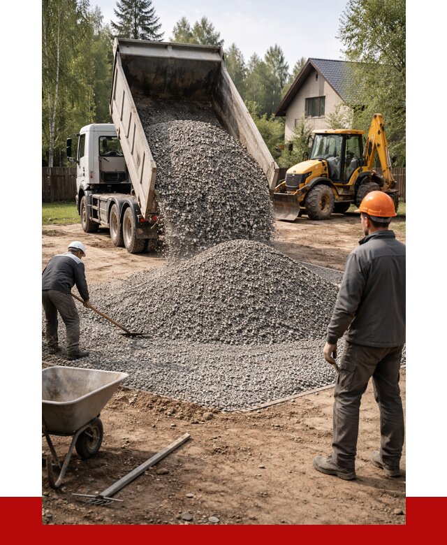 Отсыпка участка щебнем в Донецке от 7116 р. ПРОНЕРУДДнк